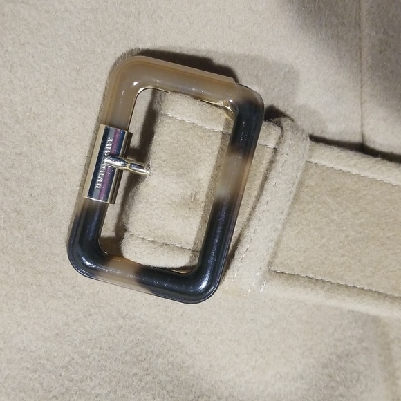 Burberry London Camel "Heronsby" Wool 78% Cashmere 22% Oversized Wrap Coat - Picture 7 of 17